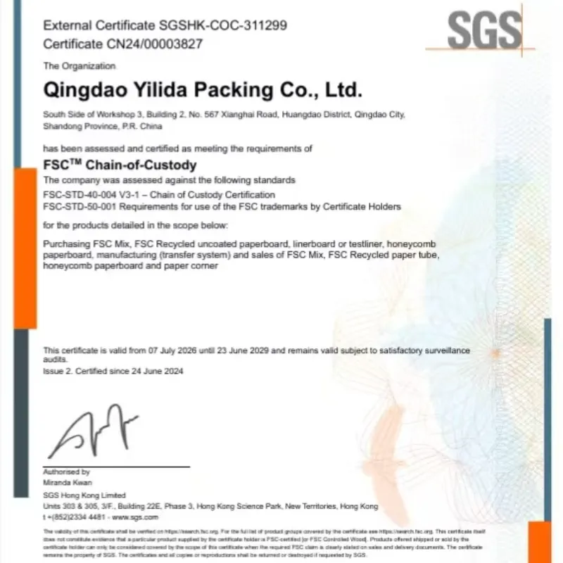 Компанія Qingdao Yilida Packaging провела спеціальний тренінг із системи управління ланцюгом попиту та постачання FSC.